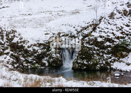 Winterlandschaft, Kintail, Wester Ross, Schottland, Vereinigtes Königreich Stockfoto