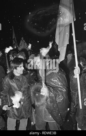 Anti Amerikaanse demonstratie in Amsterdam, Bestanddeelnr 921-1006. Stockfoto