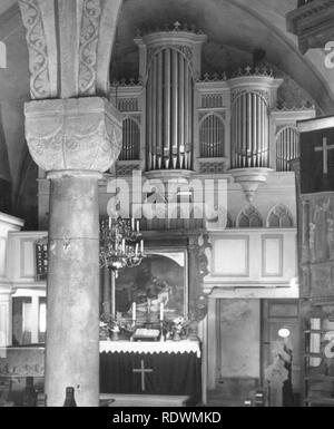 Apelern Kirche Furtwaengler-Orgel 1859 - 1963. Stockfoto