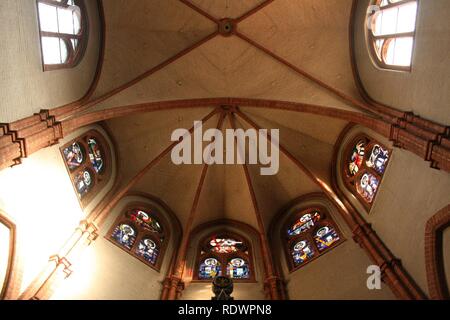 Apostelkirche (Hannover) Gewölbe im Chor. Stockfoto