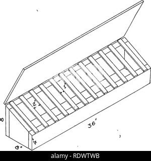 . Der geflügelproduktion. Geflügel. Fütterungspraxis UND GERÄTE 411 Abb. 179. Eine einfache chemische - Brei Hopper. (Mit freundlicher Genehmigung von Kansas Experiment Station.) Abb. 180. Bitte beachten Sie, dass diese Bilder sind von der gescannten Seite Bilder, die digital für die Lesbarkeit verbessert haben mögen - Färbung und Aussehen dieser Abbildungen können nicht perfekt dem Original ähneln. extrahiert. Lippincott, William Adams, 1882-1931. Philadelphia, Lea&amp; Febiger Stockfoto