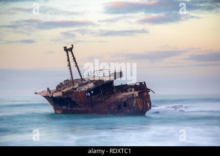 Algulhas Nationalpark Schiffbruch der Meisho Maru 38 Afrika Stockfoto