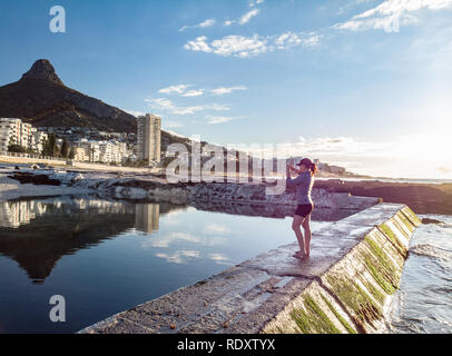 Gezeiten Pool Sea Point, Kapstadt, Südafrika Stockfoto