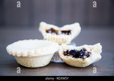 Weihnachten Mince pie Stockfoto