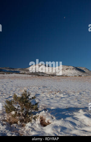 Der Schnee die Wiesen und Berge der remote Bootheel von New Mexico Stockfoto