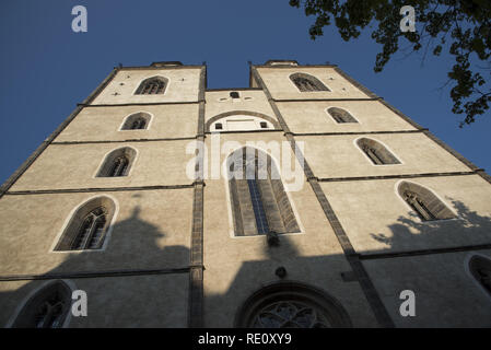 Wittenberg ist eine Stadt mit 50000 Einwohnern eng mit Martin Luther verknüpft und die protestantische Reformation hier Stadt- und Pfarrkirche St. Marien Stockfoto