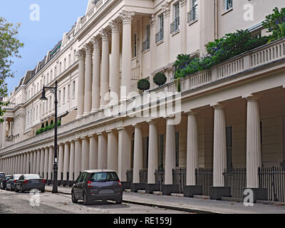 Eleganten Stadthäusern Stockfoto