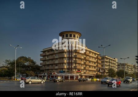 21-Januar-2004 Art Deco Soona Mahal, Marine Drive Mumbai Maharashtra INDIEN Stockfoto