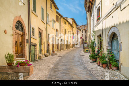 Amelia, alte und schöne Stadt in der Provinz Terni, Umbrien, Italien. Stockfoto