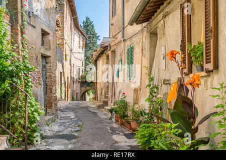 Amelia, alte und schöne Stadt in der Provinz Terni, Umbrien, Italien. Stockfoto