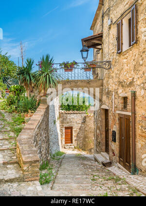 Amelia, alte und schöne Stadt in der Provinz Terni, Umbrien, Italien. Stockfoto