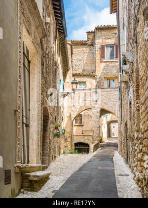 Amelia, alte und schöne Stadt in der Provinz Terni, Umbrien, Italien. Stockfoto