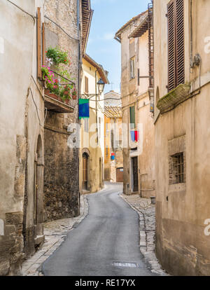 Amelia, alte und schöne Stadt in der Provinz Terni, Umbrien, Italien. Stockfoto