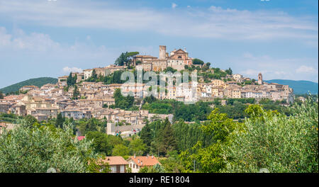 Amelia, alte und schöne Stadt in der Provinz Terni, Umbrien, Italien. Stockfoto