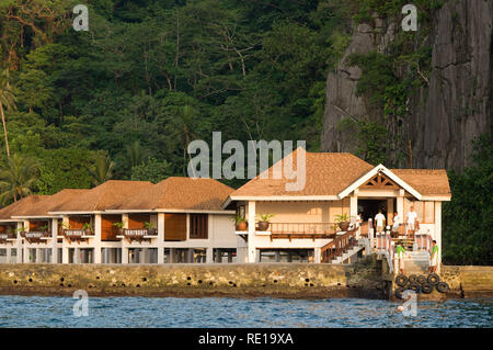 El Nido Resort Miniloc Island, Bacuit Archipel, Palawan, Philippinen, Südostasien, Asien Stockfoto