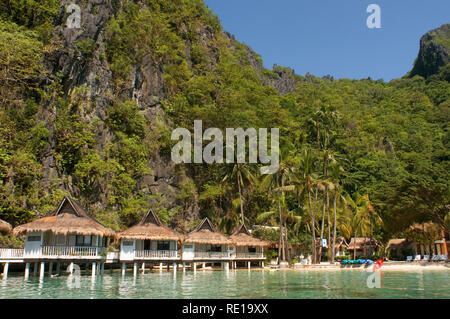 El Nido Resort Miniloc Island, Bacuit Archipel, Palawan, Philippinen, Südostasien, Asien Stockfoto