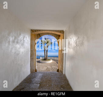 Altea Foto Illustration arch und das Dorf in der Provinz Alicante in Spanien Stockfoto