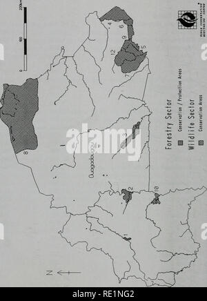 . Ökologisch sensiblen Standorten in Afrika. Band 5: Sahel. Ökologisch sensible Gebiete von Afrika Ich d p2^m • mm. 10. Bitte beachten Sie, dass diese Bilder sind von der gescannten Seite Bilder, die digital für die Lesbarkeit verbessert haben mögen - Färbung und Aussehen dieser Abbildungen können nicht perfekt dem Original ähneln. extrahiert. WCMC. Weltbank Stockfoto