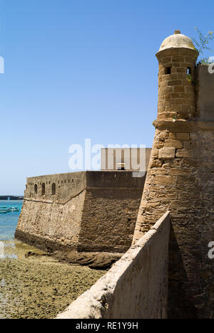 Santa Catalina Burg, Cadiz, Spanien Stockfoto