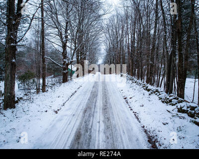 Snowy Day in New York Stockfoto