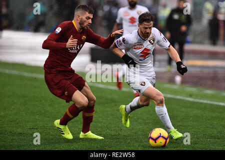 Rom, Italien. Jan, 2019 19. Serie A Fussball Rom vs Turin, Rom, Italien, 19. Jan 2019 Credit: Unabhängige Fotoagentur/Alamy leben Nachrichten Stockfoto