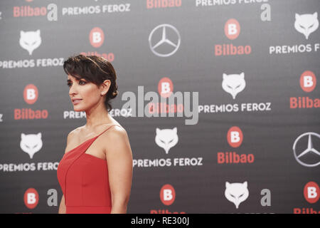 Spanien. Jan, 2019 19. Inma Cuesta besucht die 2019 Feroz Auszeichnungen bei Amsterdam Arena am 19. Januar 2019 in Spanien Credit: Jack Abuin/ZUMA Draht/Alamy leben Nachrichten Stockfoto