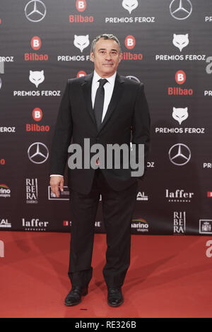 Spanien. Jan, 2019 19. Eduard Fernandez besucht die 2019 Feroz Auszeichnungen bei Amsterdam Arena am 19. Januar 2019 in Spanien Credit: Jack Abuin/ZUMA Draht/Alamy leben Nachrichten Stockfoto