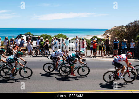 Adelaide, South Australia, Australien. Jan, 2019 20. Peter Sagan, (Mitte), Bora Hansgrohe, Stufe 6 der Tour Down Under, Australien am 20. Januar 2019 Credit: Gary Francis/ZUMA Draht/Alamy leben Nachrichten Stockfoto