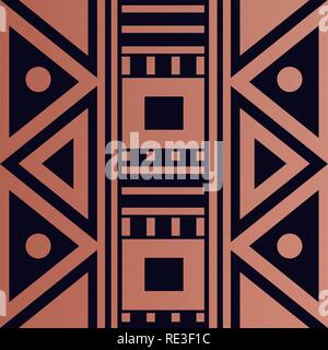 Geometrische ethnische Verzierung für Keramik, Tapeten, Textilien, Web, Karten. Ethnische Muster. Grenze Ornament. Tribal Ornament für Gewebe, Oberflächengestaltung, w Stock Vektor