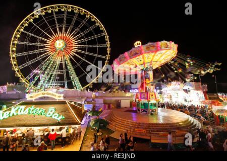 Cranger Kirmes Messe, der größten Messe im Ruhrgebiet, am Rhein-Herne-Kanal, Herne, Nordrhein-Westfalen Stockfoto