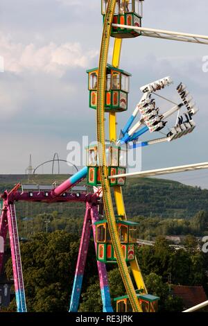 Cranger Kirmes Messe, der größten Messe im Ruhrgebiet, am Rhein-Herne-Kanal, Herne, Nordrhein-Westfalen Stockfoto