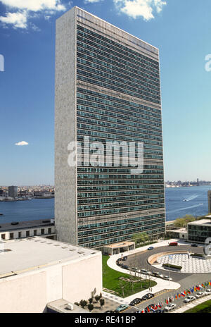 Vereinte Nationen-Hauptquartier in New York City, USA Stockfoto