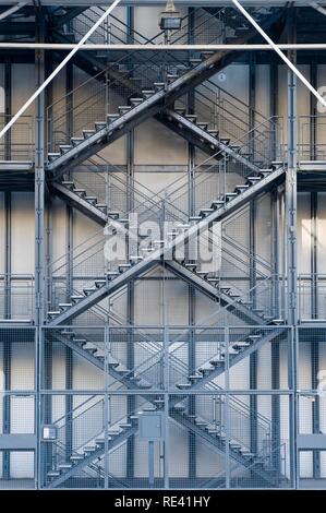 Centre Pompidou oder Centre Georges Pompidou, auch als Beaubourg, Paris, Frankreich, Europa bekannt Stockfoto