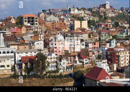 Stadtbild Antananarivo, Madagaskar, Afrika Stockfoto