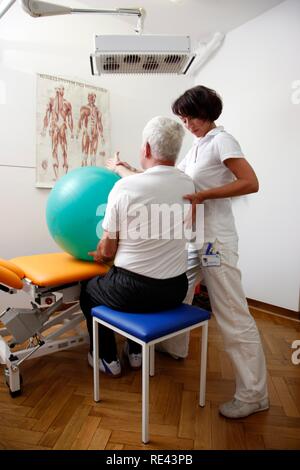 Physiotherapie, Physikalische Therapie Abteilung in einem Krankenhaus, stationäre und ambulante Behandlung von Patienten, Gelsenkirchen Stockfoto