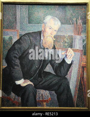 Retrato de Henri Edmond Cross, Portrait d'Henri Edmond Cross, 1898, Öl auf Leinwand, Maximilien Luce, 2016, CCBB, São Paulo, Brasilien Stockfoto