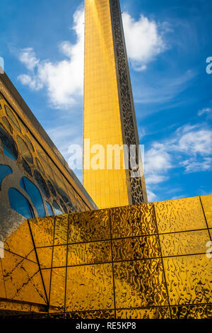 Dubai, VAE - November 28, 2018: ein Teil von Dubai Frame ist in Zabeil Park entfernt. Es ist ein Museum der Geschichte und architektonischen Wahrzeichen. Stockfoto
