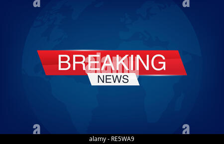 Tv vektor Bars, breaking News, News Banner Banner für TV-Streaming Rundfunk Fernsehen video Darstellung Stockfoto