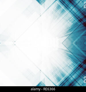 Abstrakte Architektur Hintergrund. 3D-Rendering Stockfoto