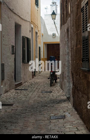 Menorca - 30. Mai: Gasse Ciutadella, Menorca Island, Mai 30,2013. Stockfoto