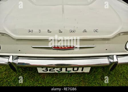 Die Front eines Hillman Imp an der Anglesey Oldtimer Rallye, Anglesey, North Wales, UK, Mai 2015 Stockfoto