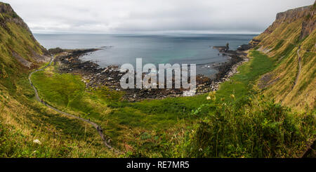 Giants Causeway, Giant's Stuhl Stockfoto