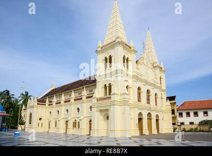 Santa Cruz Cathedral Basilica, Fort Cochin, Kochi, Kerala, Indien Stockfoto