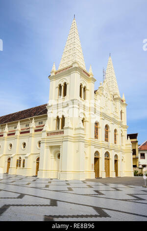 Santa Cruz Cathedral Basilica, Fort Cochin, Kochi, Kerala, Indien Stockfoto