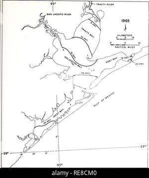 . Kooperative Golf von Mexiko Mündungs- bestand und Studie, Texas: Bereich Beschreibung / Richard A. Diener. Ästuare Texas. Abbildung 21. - fortgesetzt. 35. Bitte beachten Sie, dass diese Bilder sind von der gescannten Seite Bilder, die digital für die Lesbarkeit verbessert haben mögen - Färbung und Aussehen dieser Abbildungen können nicht perfekt dem Original ähneln. extrahiert. Diener, Richard ein; in den Vereinigten Staaten. National Marine Fischerei Service. Seattle, WA: US Abt. des Handels, der nationalen ozeanischen und atmosphärischen Leitung, National Marine Fischerei Service; Washington, D.C.: für Verkauf durch die Stockfoto