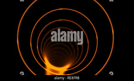 Abstrakte Geschwindigkeit tunnel Warp, in Raum und Zeit bewegen, Verzerrung von Raum, Reisen im Weltraum, 3D-Rendering Stockfoto