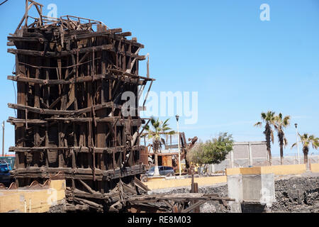 Verlassene Fabrik in Santa Rosalia Mexico Baja California Sur Stockfoto