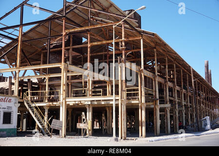 Verlassene Fabrik in Santa Rosalia Mexico Baja California Sur Stockfoto