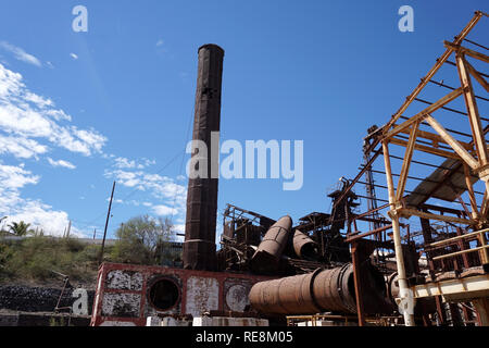 Verlassene Fabrik in Santa Rosalia Mexico Baja California Sur Stockfoto