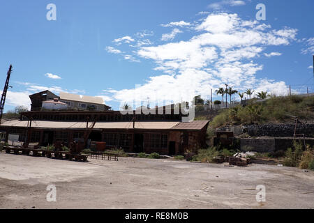 Verlassene Fabrik in Santa Rosalia Mexico Baja California Sur Stockfoto